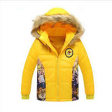 CNJiaYun Animal Girls Boys Jacket Winter Warm thick Hooded Boys Coat Cartoon Minions Lovely Children Outerwear Kids Clothing