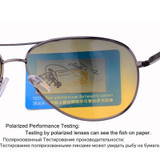 CNHUAIN night driving glasses day and night Polarized sunglasses men metal vintage night vision goggles brand men's sun glasses