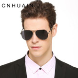 CNHUAIN Brand Men's Sunglasses Driver Driving Sun Glasses For Men Polarized Sunglasses Women Coating Metal Frame Female oculos