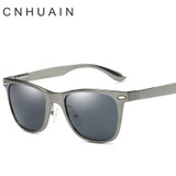 CNHUAIN Brand Men's Sunglasses Shades Driving Sun Glasses For Men Polarized Sunglasses Women Aluminum Magnesium oculos feminino