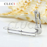 CLUCI Wish pearl Cylinder 925 sterling silver cage Tube pendant 3pcs necklace