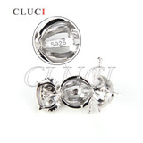 CLUCI 925 Sterling Silver Charming Owl Cage Pendant Locket Necklace Pendant 3pcs necklace