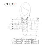 CLUCI 3pcs fashional girls 925 sterling silver box necklace chain to match pendants and pearls