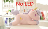 Big Luminous Pillow 55CM Unicorn Led Light Green Pink Unicorn Horse Plush Stuffed Animals Toys Girl Toy Birthday Christmas Gift