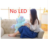 Big Luminous Pillow 55CM Unicorn Led Light Green Pink Unicorn Horse Plush Stuffed Animals Toys Girl Toy Birthday Christmas Gift