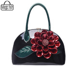 Big Flower Women Leather Handbags Luxury Women Handbag Famous Brands Female Tote Women Shoulder Bag Vintage Women Bag ZCP187/l
