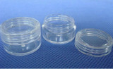 Big discount ,200pcs 3g transparent small round bottle jars pot,clear plastic container for nail art storage,wholesales