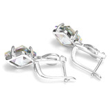 Big 8.3ct Natural Fire Rainbow Mystic Topaz Drop Earrings 925 Solid Sterling Silver For Women Party Gift Fashion Jewelry Restore