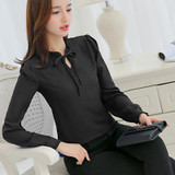 BIBOYAMALL Women Body Blouse Shirt Long Sleeve V Neck Fashion White Red Pink Blue Summer Autumn Female Clothing Korean Tops