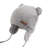 Bear Ears Cute Baby Hat Soft Cotton Newborn Baby Beanie Double Layer Warm Winter Hat For Baby Girls Boys Knitted Kids Hats New