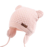 Bear Ears Cute Baby Hat Soft Cotton Newborn Baby Beanie Double Layer Warm Winter Hat For Baby Girls Boys Knitted Kids Hats New