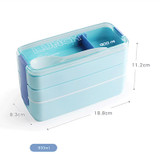 Bear Cavalier 2017 New Arrive 900ml Portable 3 Layer Healthy Food Container Microwave Oven Lunch Bento Boxes