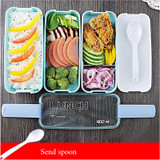 Bear Cavalier 2017 New Arrive 900ml Portable 3 Layer Healthy Food Container Microwave Oven Lunch Bento Boxes