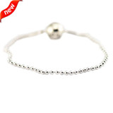 Beaded Essence Clasp Bracelets 925 Sterling Silver Jewelry Free Shipping