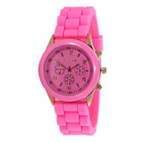 bayan kol saati 2017 Geneva Casual Women Dress Watch Silicone Rubber Jelly Gel Quartz Analog Sports Wrist Watch relogio feminino