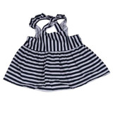 Hot Sale New 2017 Summer Baby Girsl Navy Dress 1Set Baby Girls Clothes Summer Sunsuit Infant Outfit Stripe Backless Dress Brief