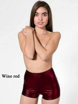 Hot Sale New 2017 Fashion Women Faux Leather Sexy Workout Shorts Elastic High Waist Shorts Feminino Bermudas Short Female