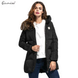 Gamiss New Long Parkas Female Women Winter Coat Thickening Cotton Winter Jacket Womens Outwear Parkas for Women Winter Outwear