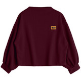 Gamiss Kawaii Harajuku Lantern Sleeve Badge Patched Sweatshirt Women Jumper Autumn 2017 Oversized Hoodies Sweatshirts Femininas