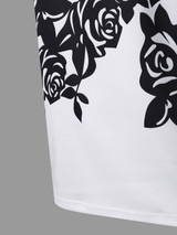 Gamiss Fashion Summer Women Plus Size Elegant Floral Print Cap Sleeve Tunic Work Business Casual Party Sheath Dress Vestidos