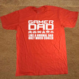 Gamer Dad Christmas Fathers Day Playstation PC Funny Mens T-Shirt T Shirt Short Sleeve Cotton Casual Top Tee