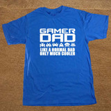 Gamer Dad Christmas Fathers Day Playstation PC Funny Mens T-Shirt T Shirt Short Sleeve Cotton Casual Top Tee