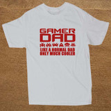 Gamer Dad Christmas Fathers Day Playstation PC Funny Mens T-Shirt T Shirt Short Sleeve Cotton Casual Top Tee