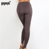 Gagaopt 2017 Women Leggings Gray Print Fashion Mesh Patchwork Elastic Skinny Fitness Leggings Sexy Nightclub Wear