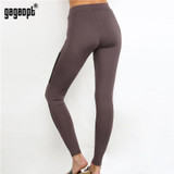 Gagaopt 2017 Women Leggings Gray Print Fashion Mesh Patchwork Elastic Skinny Fitness Leggings Sexy Nightclub Wear