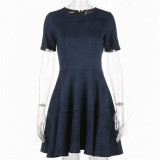 Gagaopt 2017 Spring & Summer Dress Velvet Office Dress 3 Solid Colors Causal Boho Dress Sexy Party Dresses Vestidos Robes