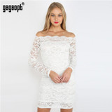 Gagaopt 2017 New Trendy Patchwork Lace Dress Off the Shoulder Sexy Slim Women Dresses Party Dresses Vestidos Robes Gagaopt 2017 New Trendy Patchwork Lace Dress Off the Shoulder Sexy Slim Women Dresses Party Dresses Vestidos Robes