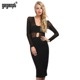 Gagaopt 2017 Sexy Women Dress Evening Perspective V-neck Longsleeve Summer Dress Sheath Party Dress Spring Vestidos Robes Gagaopt 2017 Sexy Women Dress Evening Perspective V-neck Longsleeve Summer Dress Sheath Party Dress Spring Vestidos Robes