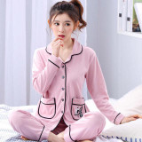 Gadpat Women Autumn Winter Pajamas Soft Comfortable Printing Home Suit Women Cotton Pyjama Sleepwear Plus Size Pajamas Woman