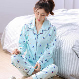Gadpat Women Autumn Winter Pajamas Soft Comfortable Printing Home Suit Women Cotton Pyjama Sleepwear Plus Size Pajamas Woman