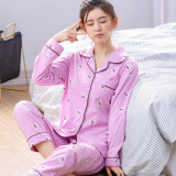 Gadpat Women Autumn Winter Pajamas Soft Comfortable Printing Home Suit Women Cotton Pyjama Sleepwear Plus Size Pajamas Woman