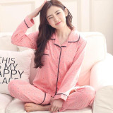Gadpat Women Autumn Winter Pajamas Soft Comfortable Printing Home Suit Women Cotton Pyjama Sleepwear Plus Size Pajamas Woman