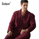 Gadpat Men's Pajamas Autumn Long Sleeve Sleepwear Cotton Plaid Cardigan Pyjamas Men Lounge Pajama Sets Plus Size 4xl Sleep Gadpat Men's Pajamas Autumn Long Sleeve Sleepwear Cotton Plaid Cardigan Pyjamas Men Lounge Pajama Sets Plus Size 4xl Sleep