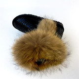 G&amp;Zaco Luxury Snow Boots Natural Fox Fur Cow Boots Waterproof Mid Calf Genuine Leather Winter Cotton Real Fur Boots Women Shoes