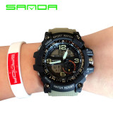 G Style Shock Sanda Waterproof Outdoor Sports Watches Men Quartz Watch Clock Digital Military LED Wrist Watch Relogio Masculino