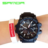 G Style Shock Sanda Waterproof Outdoor Sports Watches Men Quartz Watch Clock Digital Military LED Wrist Watch Relogio Masculino