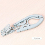 Fypo Folding Foldable Space Saving Cloth Hanger with Clips Plastic Hook Magic Clothes Hanger With Hook Closet Organizer