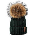 FURTALK Unisex Kids Ages 2-7 Warm Winter Pom Pom Hat for Girls and Boys Chunky Thick Stretchy Knit Beanie Hats