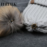 FURTALK Unisex Kids Ages 2-7 Warm Winter Pom Pom Hat for Girls and Boys Chunky Thick Stretchy Knit Beanie Hats