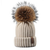 FURTALK Unisex Kids Ages 2-7 Warm Winter Pom Pom Hat for Girls and Boys Chunky Thick Stretchy Knit Beanie Hats