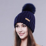 FURTALK fox fur pom pom hat winter women fur hat knit fashion winter hat FURTALK fox fur pom pom hat winter women fur hat knit fashion winter hat