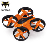 FuriBee F36 Mini UFO Quadcopter Drone 2.4G 4CH 6-Axis Headless Mode Remote Control Toys Nano RC Helicopter RTF Mode2 VS JJRC H36