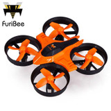 FuriBee F36 Mini UFO Quadcopter Drone 2.4G 4CH 6-Axis Headless Mode Remote Control Toys Nano RC Helicopter RTF Mode2 VS JJRC H36