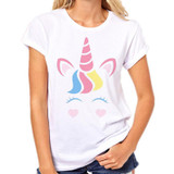 Unicorn T-shirt For womens 2018 Kawaii New women's Tshirt unicornio Clothing harajuku tumblr Funny T Shirt Top Tee