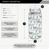 Unicorn Prints Cute Doodle Prints Cotton Socks For Women Spring Summer Funny Socks Lovely Animal White Socks