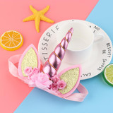 Unicorn Headband for Kids Girls Birthday Gift Headwear Party HolidayCosplay Elastic Hairband Hair Accessories